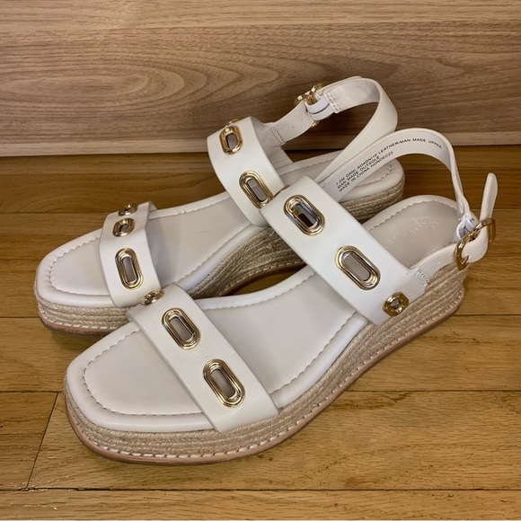 Splendid Dani Slingback Espadrille Platform Wedge Sandal in Linen - Size 7.5 - Picture 1 of 7